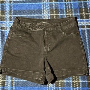 D. Jeans Women’s Black Denim Shorts - Size 8